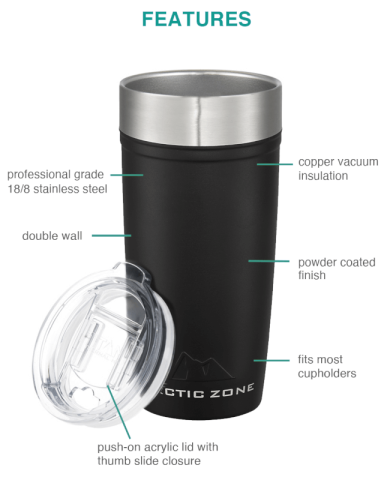 20 oz. Titan Thermal HP® Copper Tumbler by Arctic Zone®