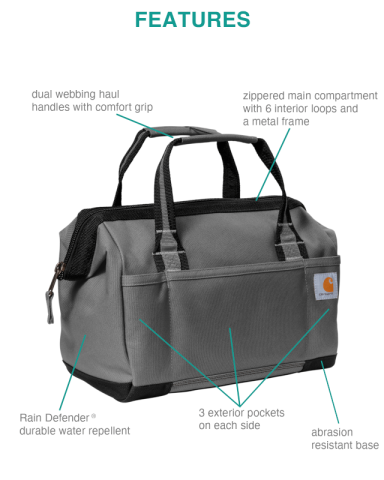14 inch Foundry Series Tool Bag by Carhartt®