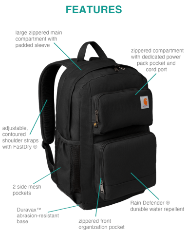 28L Foundry Series Dual-Compartment Backpack by Carhartt®