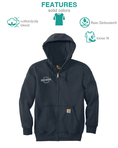 Rain Defender® Paxton Heavyweight Hooded Zip-Front Sweatshirt by Carhartt®