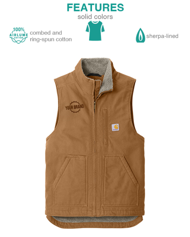 Sherpa-Lined Mock Neck Vest by Carhartt®