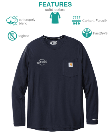 Force® Long Sleeve Pocket T-Shirt by Carhartt®