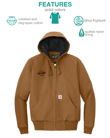 Quilted-Flannel-Lined Duck Active Jac by Carhartt®