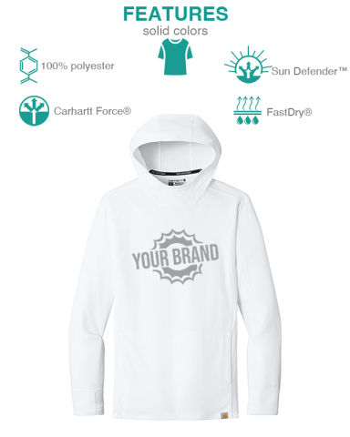 Force® Sun Defender™ Long Sleeve Hooded T-Shirt by Carhartt®