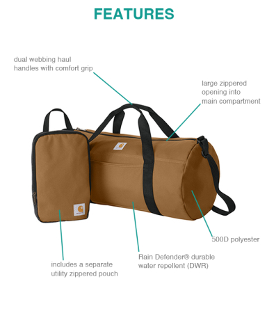 Canvas Packable Duffel with Pouch by Carhartt®