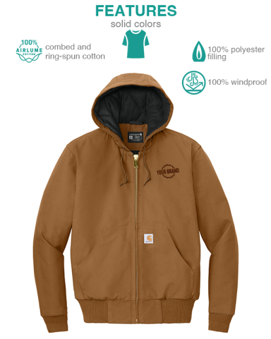 Tall Quilted-Flannel-Lined Duck Active Jac by Carhartt®