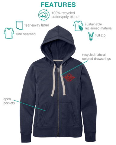 Women's Full-Zip Hoodie Re-Fleece™ by District®
