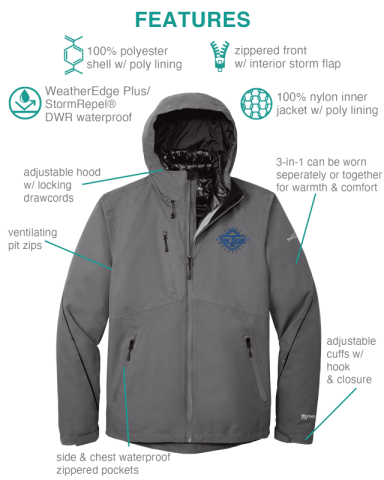 WeatherEdge® Plus 3-in-1 Jacket by Eddie Bauer®