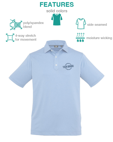 Men’s Solid Lisle Performance Golf Polo FootJoy®