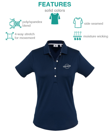 Women’s Solid Lisle Performance Golf Polo by FootJoy®