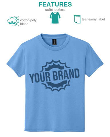 Youth DryBlend® 50 Cotton/50 Poly T-Shirt by Gildan®