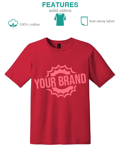 100% Ring Spun Cotton T-Shirt by Gildan®