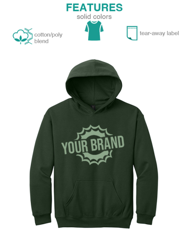 Youth Softstyle® Midweight Fleece Hoodie by Gildan®