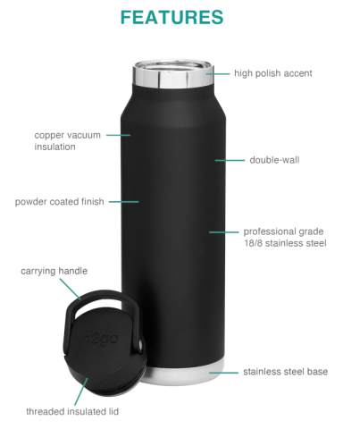 25 oz. Voyager - Powder by h2go®