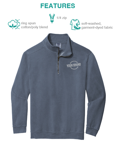 Ring Spun 1/4-Zip Sweatshirt by Comfort Colors®