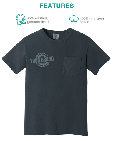 Heavyweight Ring Spun Pocket Tee by Comfort Colors®