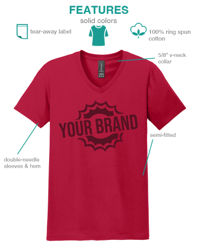 V-Neck T-Shirt by Gildan Softstyle®