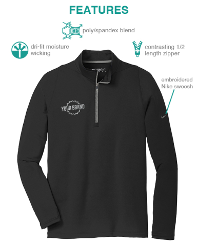 Dri-FIT Stretch 1/2-Zip Cover-Up by Nike