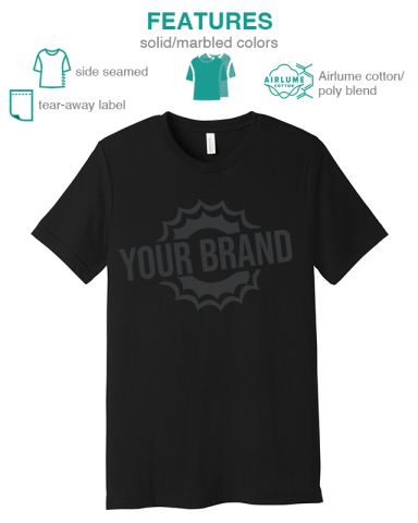Unisex Poly-Cotton Short Sleeve Tee by BELLA+CANVAS®