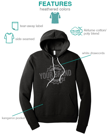 Unisex Sponge Fleece Pullover Hoodie by BELLA+CANVAS ®