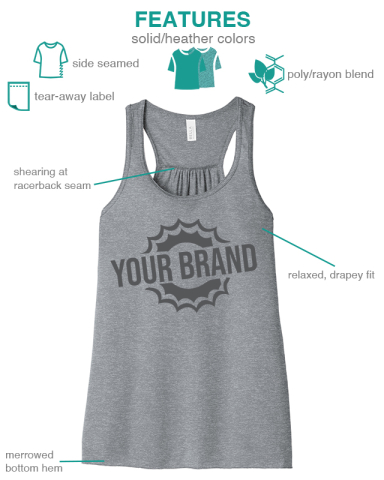 Women’s Flowy Racerback Tank by BELLA+CANVAS®