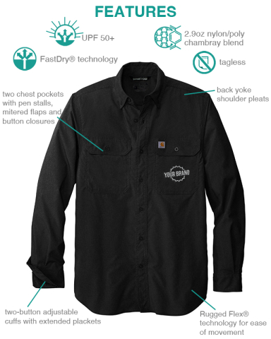 Solid Long Sleeve Shirt by Carhartt Force®