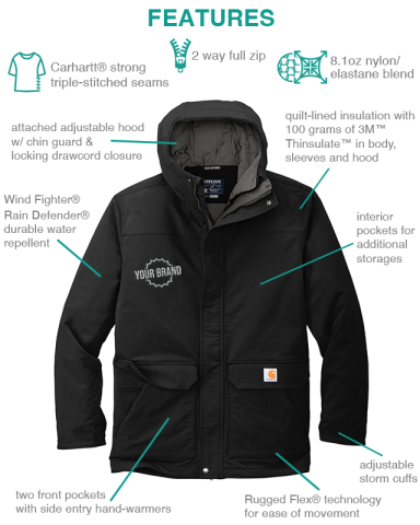 Super Dux™ Insulated Hooded Coat by Carhartt®
