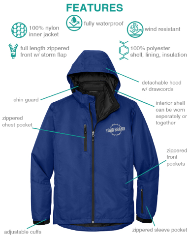 Vortex Waterproof 3-in-1 Jacket by Port Authority®