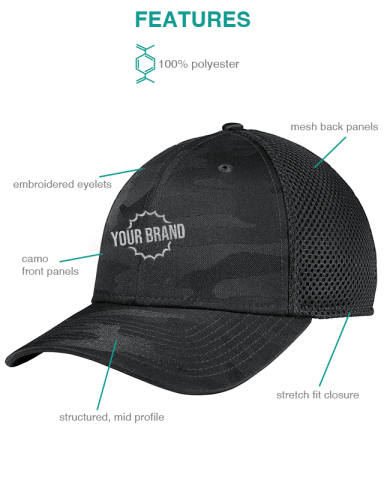 Tonal Camo Stretch Tech Mesh Cap by New Era®