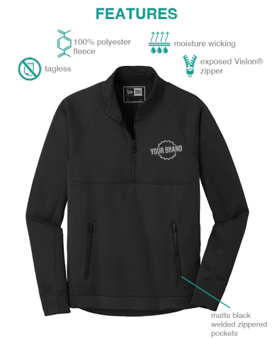 Venue Fleece 1/4-Zip Pullover by New Era®