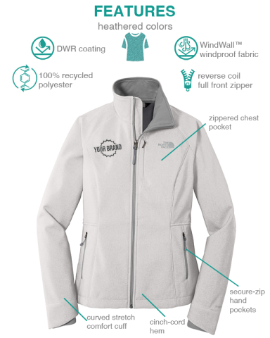 Ladies Apex Barrier Soft Shell Jacket by The North Face®