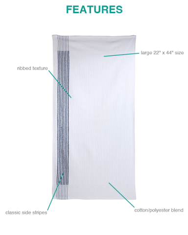 22 in. x 44 in. Caddy Golf Towel