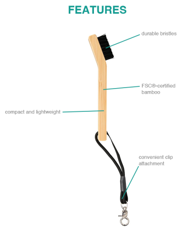 100% FSC® Bamboo Golf Brush