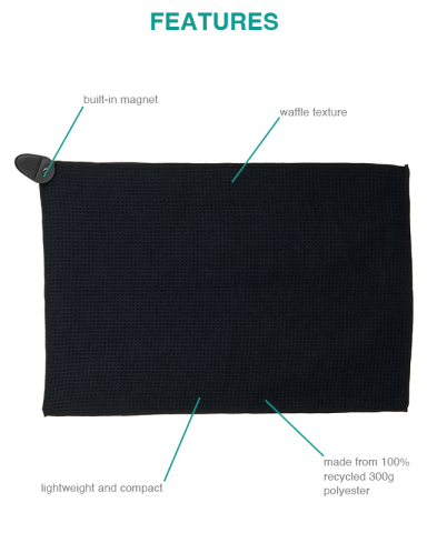 Magnetic Waffle Golf Towel