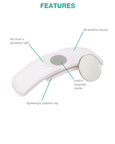 Hat Clip Golf Ball Marker by SNAPS®