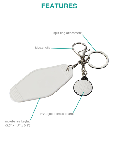 Golf Motel Keychain