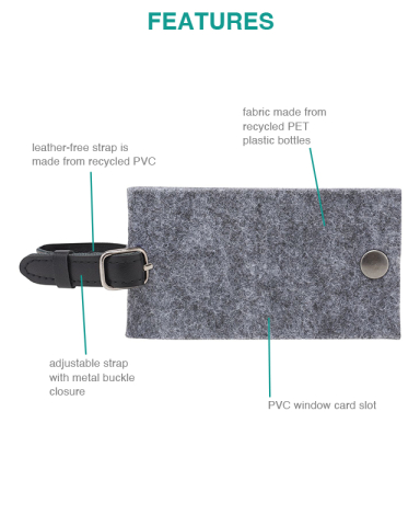 Recycled Felt Luggage Tag by THE GOODS™