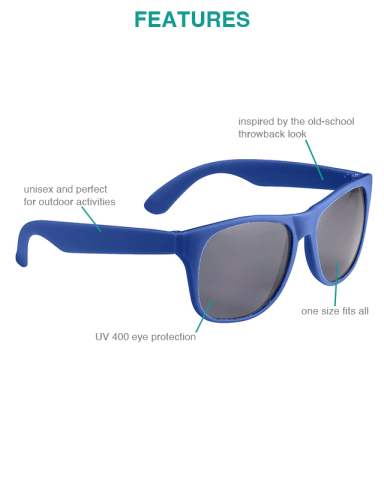 Solid Retro Sunglasses