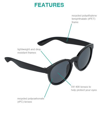 Rhodri Recycled Round Sunglasses