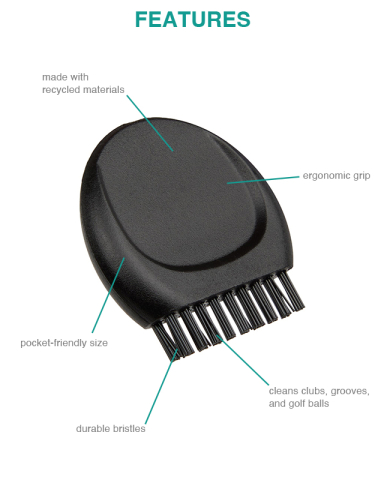 Mini Recycled Golf Club Brush