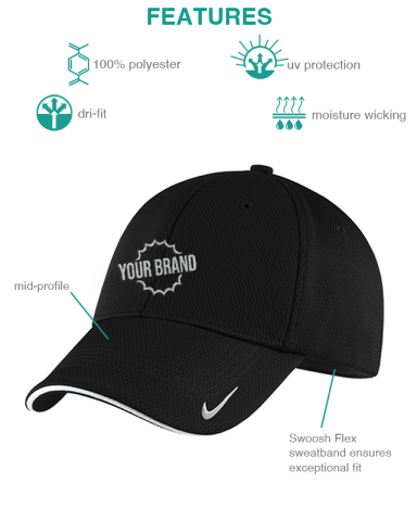 Dri-FIT™ Stretch Mesh Sandwich Bill Cap by Nike®