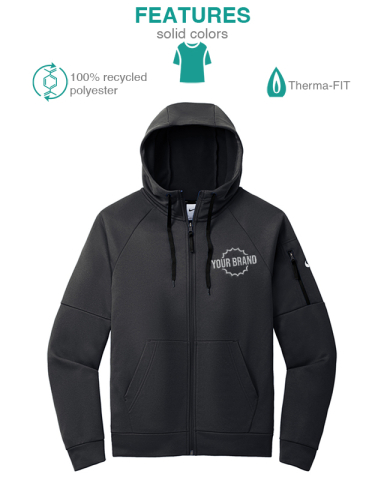 Therma-FIT Pocket Full-Zip Fleece Hoodie by Nike®
