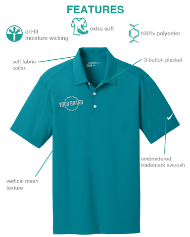 Dri-FIT Vertical Mesh Polo by Nike®