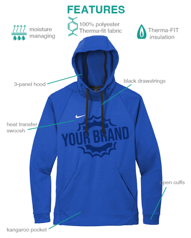 Therma-FIT Pullover Fleece Hoodie by Nike®
