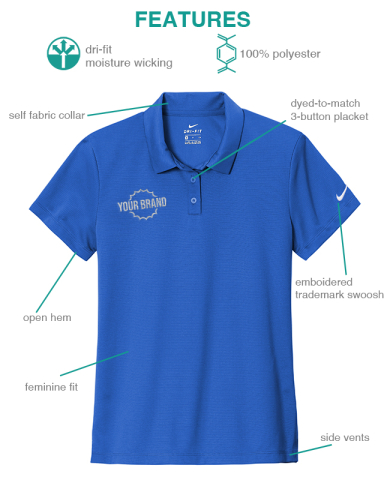 Women's Dry Essential Solid Polo by Nike®