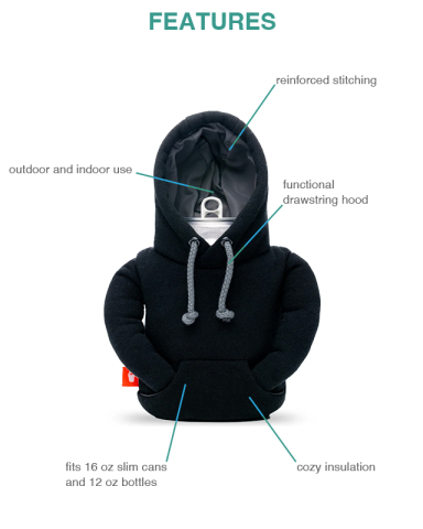 The Hoodie Can Cooler by Puffin Drinkwear®