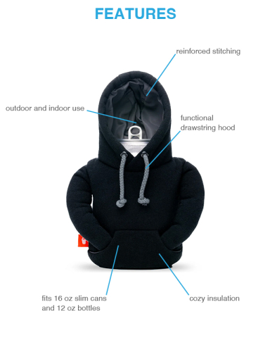 The Hoodie Can Cooler by Puffin Drinkwear®