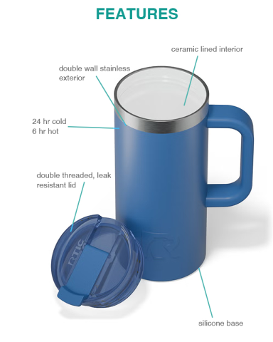 16 oz. Road Trip Travel Mug by RTIC®