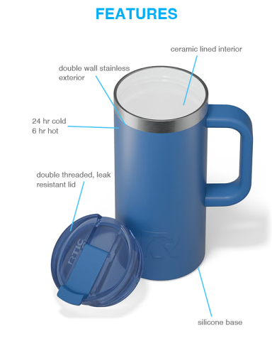 16 oz. Road Trip Travel Mug by RTIC®