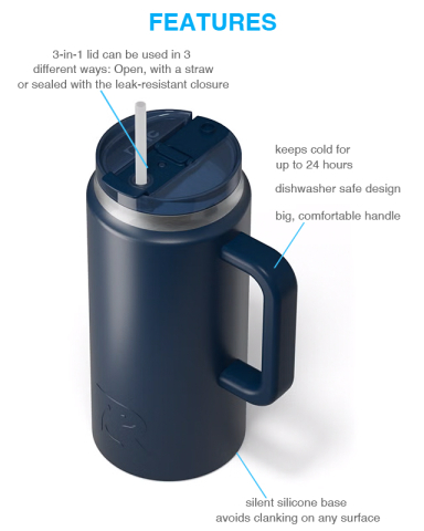 64 oz. Road Trip Tumbler by RTIC®